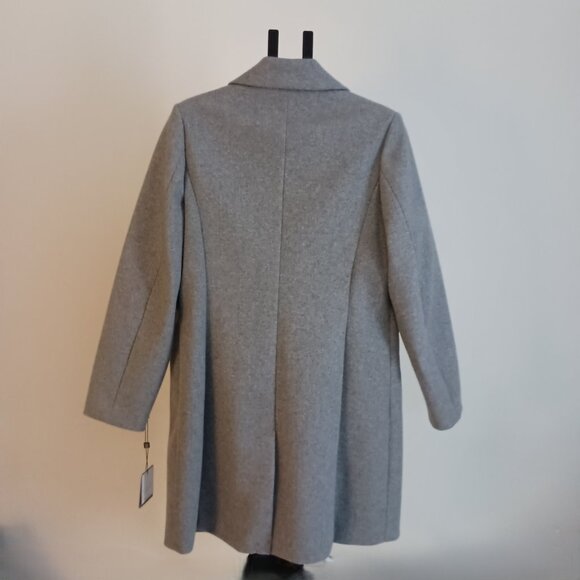 Laundry by Shelli Segal Gray Wool Alternative Winter Coat Women’s Size L NWT - Picture 15 of 16